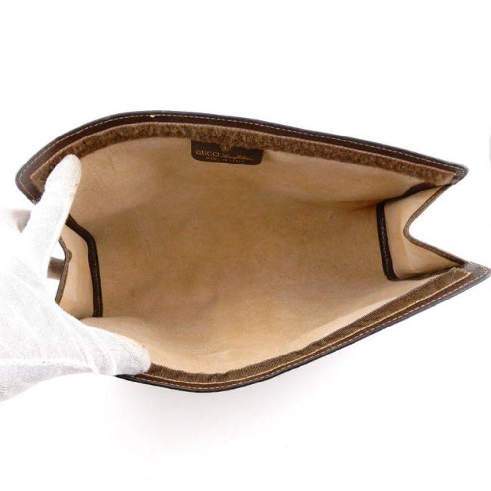 Gucci Vintage Supreme Web Gg Monogram Clutch - Picture 4 of 9